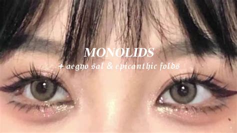 Monolids Aegyo Sal And Epicanthic Folds Subliminal Youtube