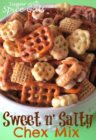 try this sweet n salty chex mix for a unique flavor to your ordinary chex mix