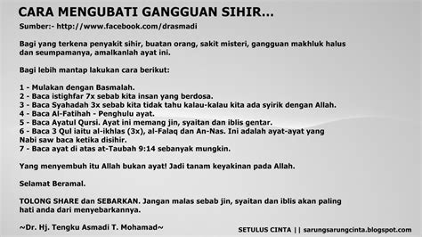Banyak sekali cerita makhluk halus nan gaib yang sering bercnta atau mniduri manusia, setidaknya tidak apabila berdasarkan penelitian ilmiah. SETULUS CINTA...: Cara Perubatan Gangguan Sihir, Makhluk ...