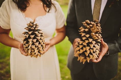 His And Hers Pine Cones Camp Wedding Ideas Popsugar Love And Sex Photo 29