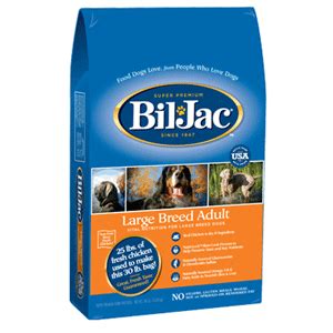 This 6 pound bag uses 5lbs of fresh, never frozen chicken. Bil Jac - Bil Jac Select Large Adult Dog Food