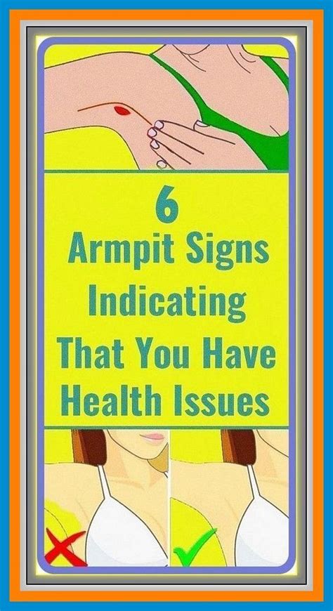6 Armpit Signs Indicating That You Have Health Issues Health Health