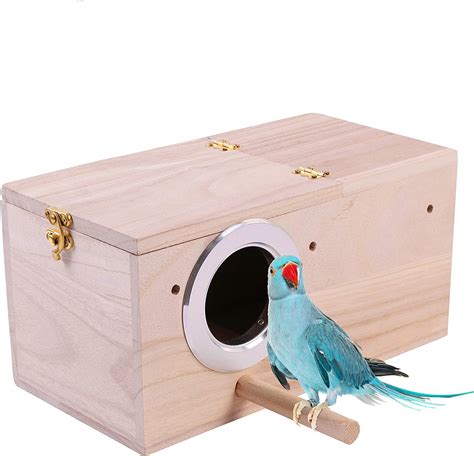 Parrot Breeding Nest Box Bird Nest Warm Bird Incubator Wood Parakeet