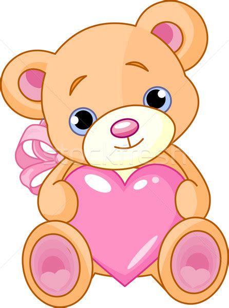 Bear With Heart Vector Illustration © Anna Velichkovsky