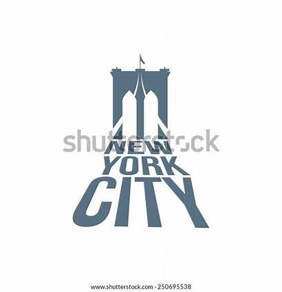 Brooklyn Bridge Vector York Typography Shirt