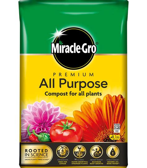 It is a to have fresh, healthy herbs and veggies for your kitchen. Miracle Gro All Purpose 40L Premium Compost