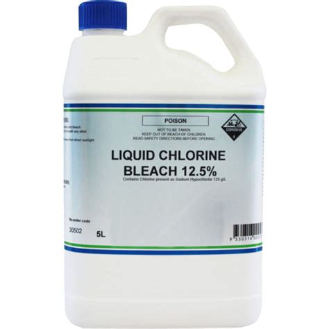 Liquid Chlorine Bleach 125 5l Or 20l Multirange