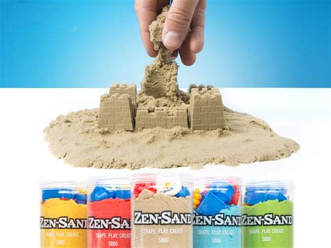 Zen Sand Kan Både æltes Sammen Og Løbe Modellera Zen Sand