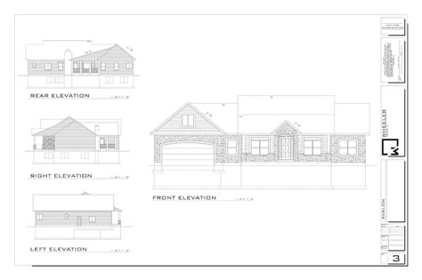 House Plans 3 Bedroom Blueprint Craftsman House Plans With Etsy