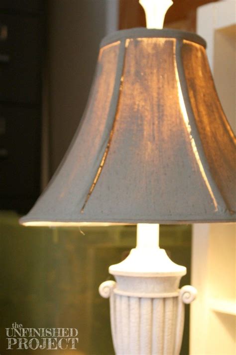 How To Paint A Lamp Shade With Chalk Paint Diy Lamp Shade Rustic