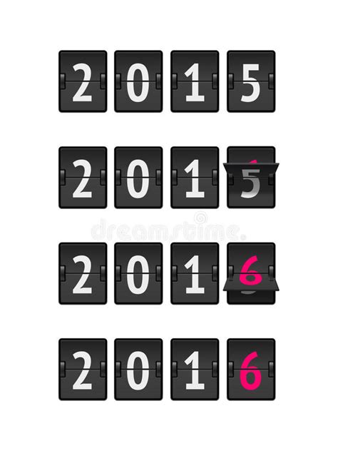 New Year Countdown Stock Vector Illustration Of Template 61990642