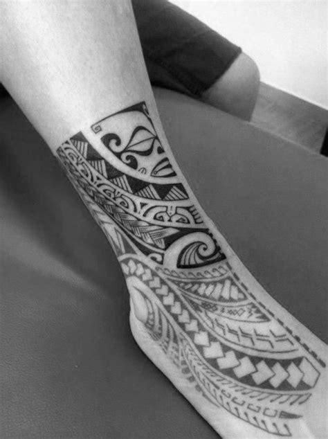 Amazing Hawaiian Foot Tribal Tattoos For Men Foottattoos Tribal