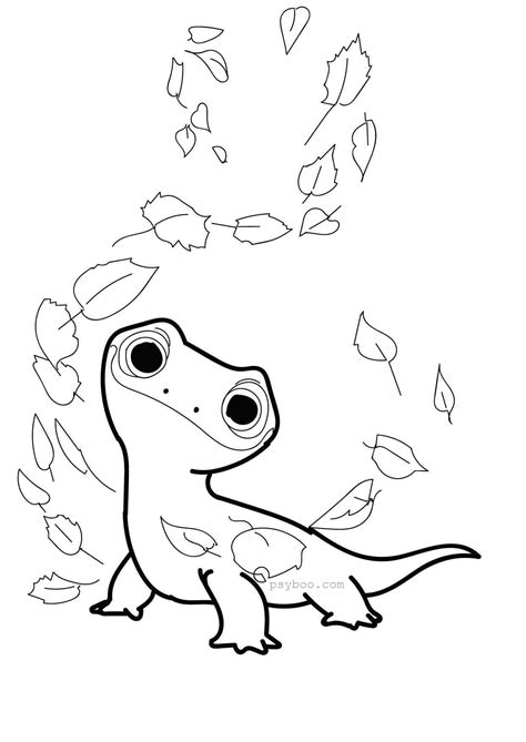 Also, meet the lovely bruni salamander. Kleurplaat Frozen 2 Elsa Nokk