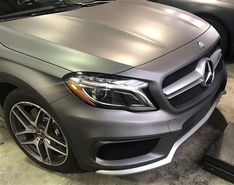 Matte Grey Mercedes Car Wrap Custom Vehicle Wraps