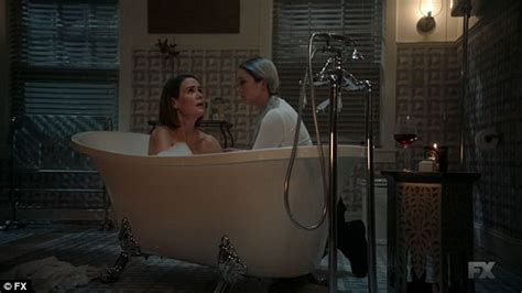 Aly And Winter Enjoy Hot Bath On American Horror Story Daily Mail Online