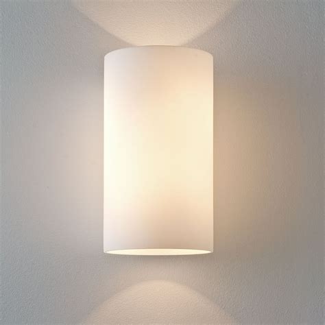 We call wallglass a windowlight: Astro Lighting 0884 Cyl 260 White Glass Wall Light