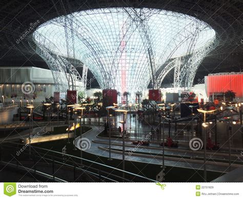 Ferrari world abu dhabi with its themed rides and roller coasters, 4d fantasy world of the speed of magic, classic road and race cars in the galleria, lane interactive game show. Ferrari World In Abu Dhabi, UAE Editorial Stock Image ...