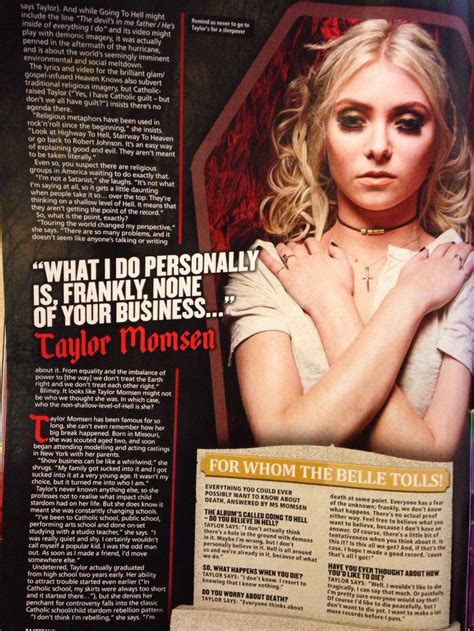 Taylor Momsen In Kerrang Issue