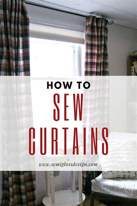 How To Sew Curtains An Easy Step By Step Tutorial No Sew Curtains