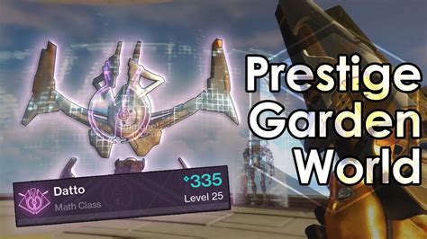Destiny 2 Garden World Prestige Nightfall Master