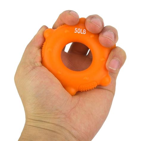 Tebru Hand Strength Gripper Solid Silicone Hand Exerciser Squeezer Gripper For Muscle