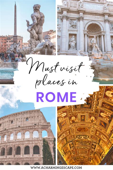 Rome Italy Things To Do And Top Attractions Must Visit Places In