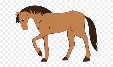 Contrary to popular belief, horses do not have 'backward knees'. How To Draw A Mustang Horse - Drawing Clipart (#2170246) - PikPng