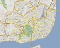 Detailed road map of Lisbon. Lisbon city detailed road map | Vidiani ...