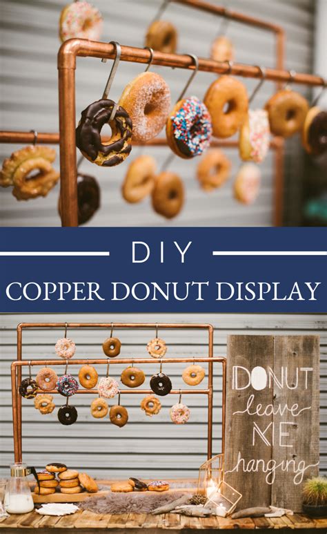 Industrial Copper Soft Pretzel Or Donut Display Donut Display Copper