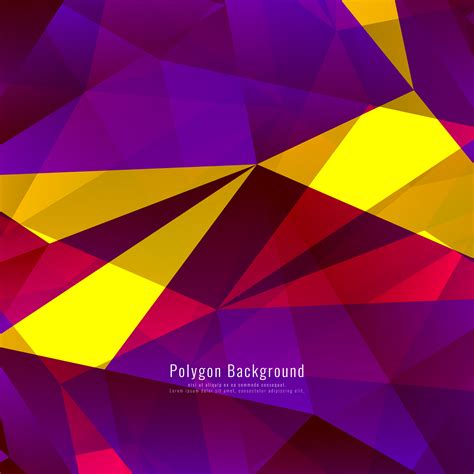 Abstract Colorful Stylish Polygonal Background 255766 Vector Art At