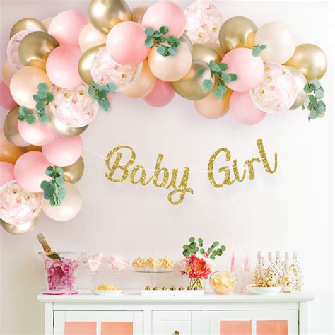 Pink Baby Shower Balloon Arch Garland Kit - Sweet Baby Company