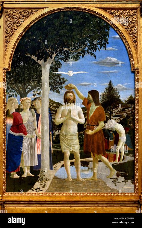 Le Baptême Du Christ 1450 Piero Della Francesca 1415 12 Octobre