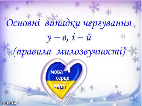 Презентація до уроку Основні випадки чергування у в і й Правила