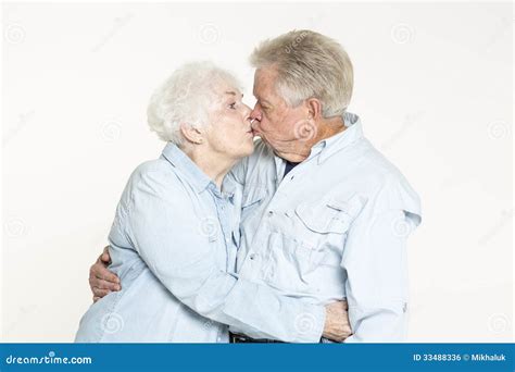 Affectionate Senior Couple Stock Photo Image Of Background 33488336