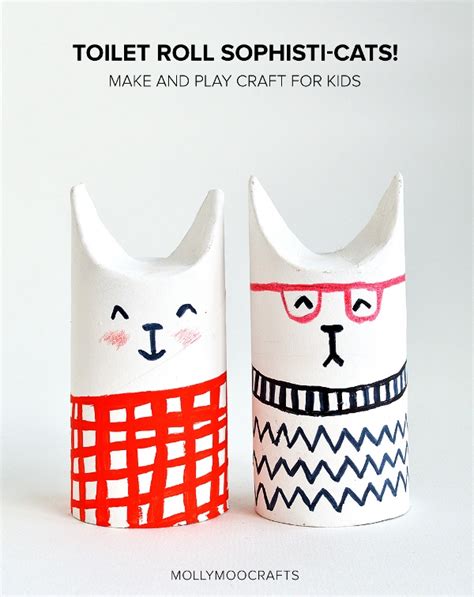 Simple Diy Toilet Paper Roll Sophisti Cats To Make Kidsomania