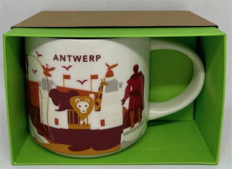 Starbucks You Are Here Collection Antwerp Belgium Ceramic Coffee Mug