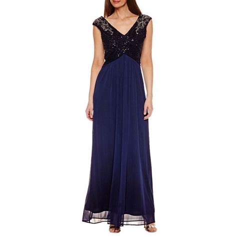 Melrose Sleeveless Evening Gown Jcpenney Blue Dresses For Women