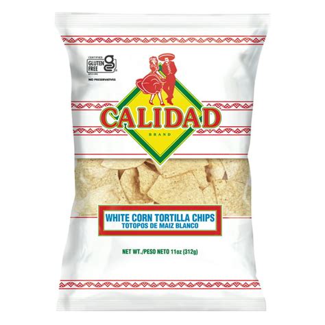 calidad white corn tortilla chips 11 oz