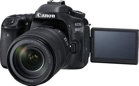Canon Eos 80d Dslr Camera With Efs 18 55mm Is Usm Lens Black
