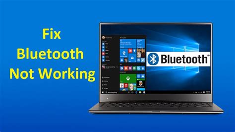 Fix Windows 10 Bluetooth Not Working Youtube