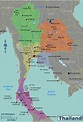 Karte Thailand regionen Bangkok Map, Thailand Map, Thailand Tourism ...