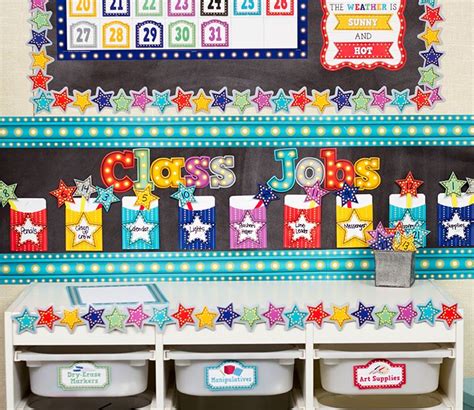 Teacher created resources shining stars mini bulletin board (4780). Marquee Classroom Decorations from Teacher Created ...