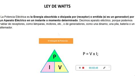 Ley De Potencia Electrica Gufa