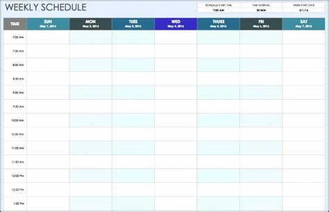 One Week Schedule Template Elegant 8 Student E Week Planner Template