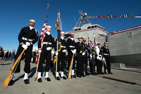 Us Navy Ceremonial Guard Joins Historic Uss Canberra Commissioning