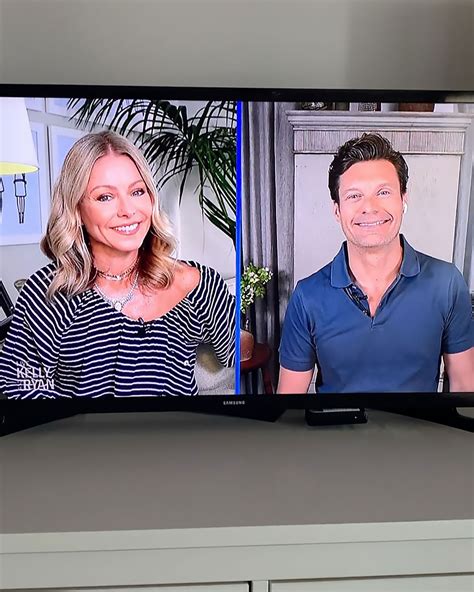 Kelly Ripa Wears A Beach Cover Up On Live With Kelly And Ryan