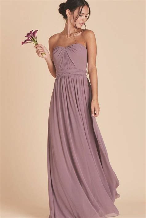 Grace Convertible Dress Dark Mauve Mauve Bridesmaid Dress