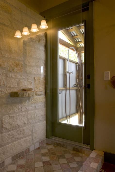 16 Best Images About Indooroutdoor Showers On Pinterest