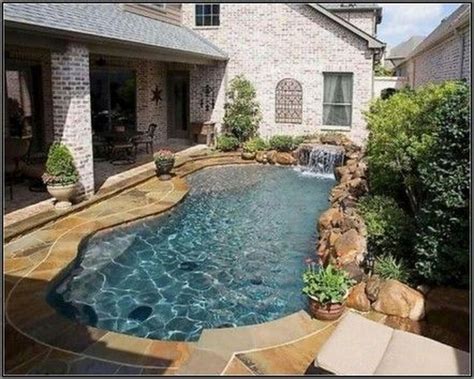 Small pools can be as beautiful and functional as their larger counterparts. Awesome Small Pool Design for Home Backyard 55 in 2020 ...