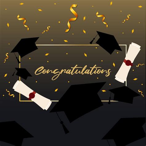 Premium Vector Graduation Vector Congratulation Graduation Vector